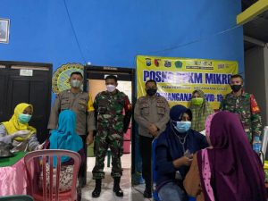Monitoring Vaksinasi di Desa Pangendingan, ini Harapan dan Pinta Wakapolsek Galis