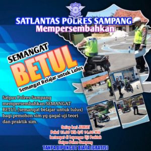 Sat Lantas Polres Sampang, bimbing Pemohon SIM Hingga Lulus
