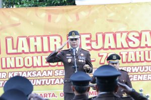 Upacara Peringatan Hari Lahir Kejaksaan ke 79 tahun 2024 Dipimpin Langsung Kajati DIY Ahelya Abustam SH. MH