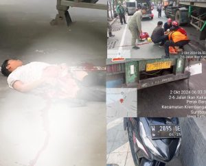 Lakalantas Warga Gresik Tidak Bisa Menguasai Sepedanya Berlanjut Naas