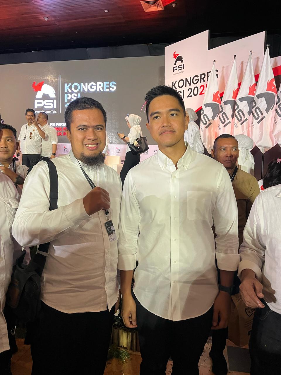 Kaesang saat pemilihan ketum PSI di Kongres PSI di Solo